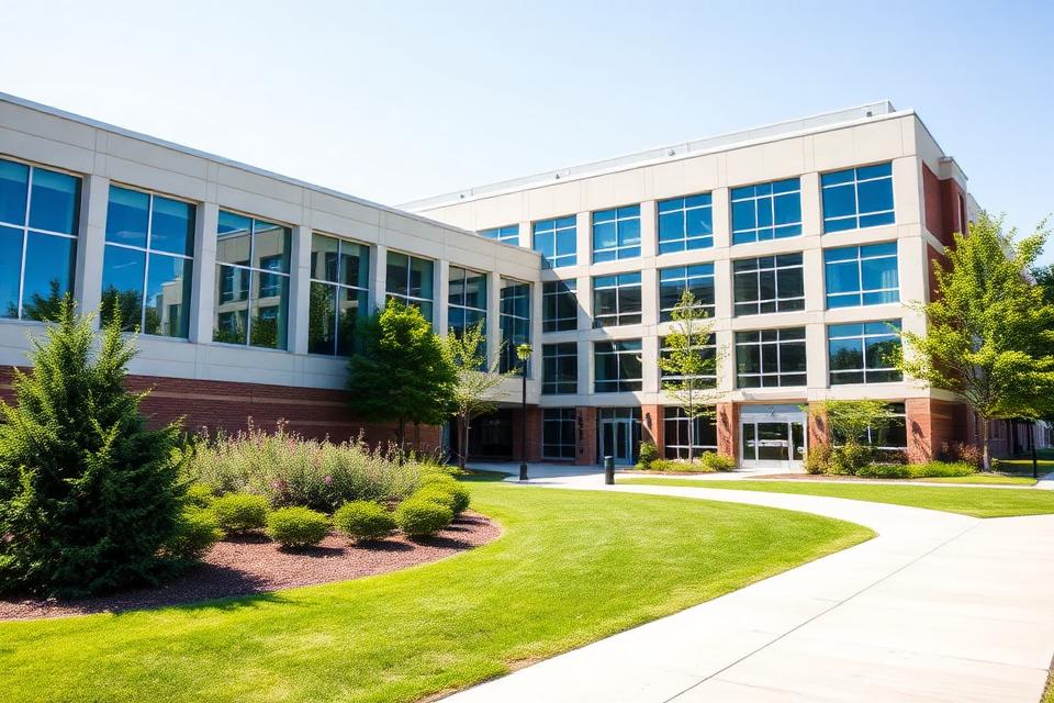 University campus main building exterior